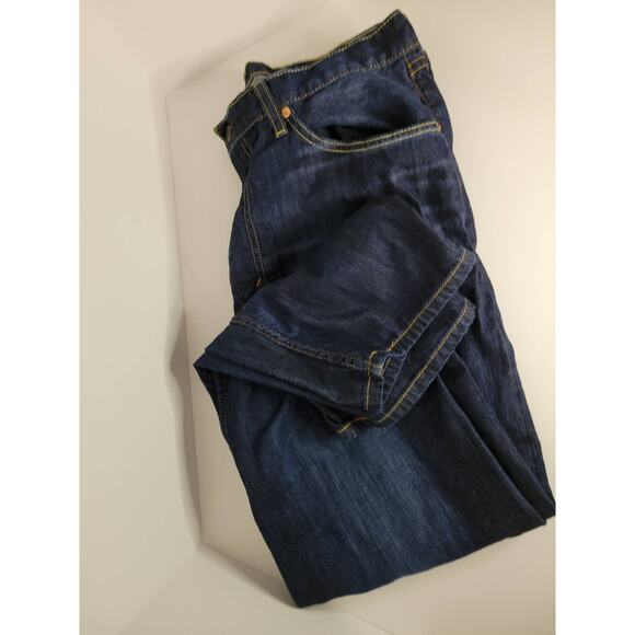 Levi Strauss 505 Darker Wash Denim Jeans 36W 30L (F) - Picture 1 of 5